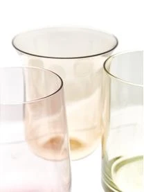 Mundgeblasene Wassergläser Diseguale In Unterschiedlichen Farben Und Formen, 6 Stück – Bild 13