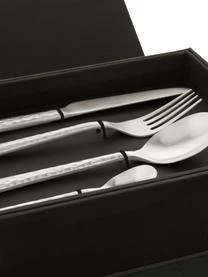 Broste Copenhagen Silbernes Besteck-Set Hune Mit Gehämmerten Griffen, 4 Personen (16-tlg.) – Bild 6