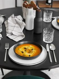 Broste Copenhagen Handgemachte Speiseteller Salt Aus Porzellan, 4 Stück – Bild 2