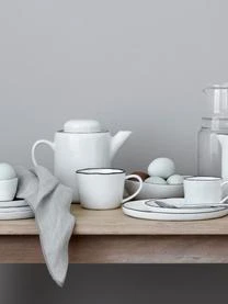 Broste Copenhagen Handgemachte Porzellan Teekanne Salt Aus Porzellan, 1.3 L – Bild 4