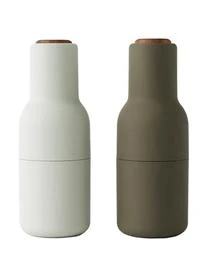 Menu Designer Salz- & Pfeffermühle Bottle Grinder Mit Walnussholzdeckel, 2er-Set