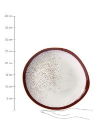 Handgemachter Speiseteller 70's, 2 Stück – Bild 3