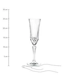 Kristall-Sektgläser Adagio Mit Relief, 6 Stück – Bild 3