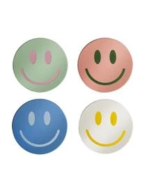 Glas-Untersetzer Smile, 4-er Set