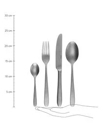 Besteck-Set Tulip In Stonewash-Optik, 6 Personen (24-tlg.) – Bild 3