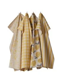 Baumwoll-Geschirrtücher Salvia, 4er-Set