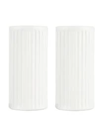 Aida Weiße Salz- Und Pfefferstreuer Groove Mit Rillenstruktur, 2er-Set