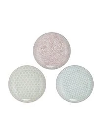 Bloomingville Handbemalte Speiseteller Patrizia Mit Verspieltem Muster, 3er-Set