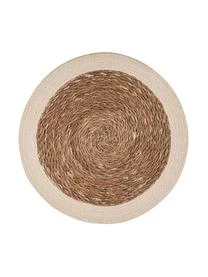 Runde Seegras-Tischsets Sauvage, 2 Stück