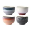 Handgemachte Schälchen 70's, 4er-Set