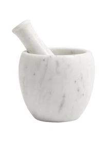 Marmor-Mörser Und Stößel-Set Mortar, 2-tlg.