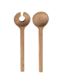 BITZ Kurzes Salatbesteck Bit Aus Eichenholz, 2er-Set