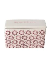 Bloomingville Butterdose Maya Mit Blumenprägung