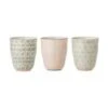 Bloomingville Becher Cécile Mit Kleinem Muster, 3er-Set