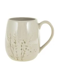 Bloomingville Handgemachte Tasse Bea Mit Gräser-Motiv