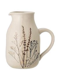 Bloomingville Handgemachter Krug Bea Mit Gräser-Motiv,1.5 L