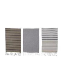 Bloomingville Geschirrtücher Mara Aus Baumwolle Mit Fransen, 3er-Set