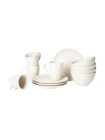Broste Copenhagen Handgemachtes Frühstücks-Set Nordic Vanilla, 4 Personen (12-tlg.)