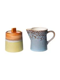 Handgemachtes Milchkännchen Und Zuckerdose 70's, 2er-Set