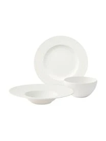 Villeroy & Boch Porzellan Geschirr-Set Rock, 2 Personen (6-tlg.)