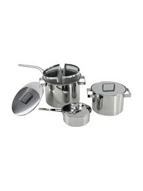 Edelstahl-Kochtöpfe Design Plus, 7er-Set