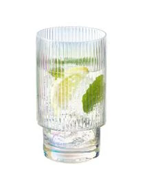 Wassergläser Minna Von Guglielmo Scilla Mit Irisierender Oberfläche Und Rillenrelief, 4 Stück – Bild 5