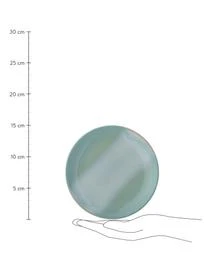 Bloomingville Handgemachte Frühstücksteller Safie Mit Reaktiver Glasur, 4 Stück – Bild 3