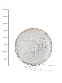 Bloomingville Handgemachte Speiseteller Thea Mit Reaktiver Glasur Und Rillenrelief, 4 Stück – Bild 3